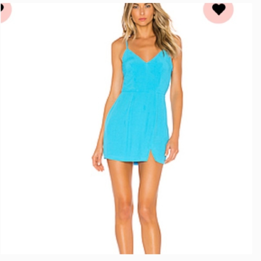 Superdown Micah blue mini dress
